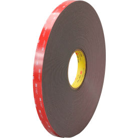 Double Sided Foam Tape, 3/4" x 5 Yds., 45 Mil, Black