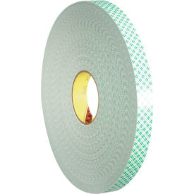 Double Sided Foam Tape, 1/2" x 72 Yds., 31.25 Mil, Natural