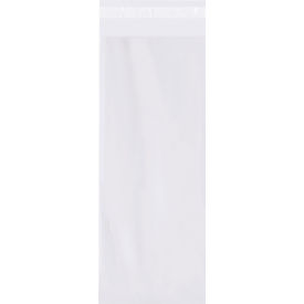 Resealable Poly Bags, 4"W x 10"L, 1.5 Mil, Clear, 1000/Pack