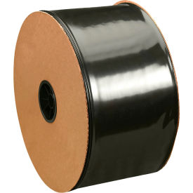 Poly Tubing, 8"W x 725'L, 6 Mil, Black, 1 Roll