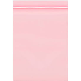 Minigrip Anti-Static Reclosable Poly Bags, 4"W x 6"L, 4 Mil, Clear, Pack of 1000