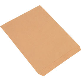Flat Merchandise Bags, #12, 12"W x 15"H, Kraft, 1000/Pack