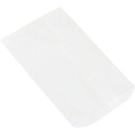 Flat Merchandise Bags, #6, 6-1/4"W x 9-1/4"H, White, 3000/Pack