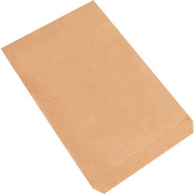 Flat Merchandise Bags, #7, 7-1/2"W x 10-1/2"H, Kraft, 2000/Pack