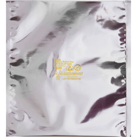 Moisture Barrier Bags, 14"W x 30"L, 3.6 Mil, Silver, 100/Pack