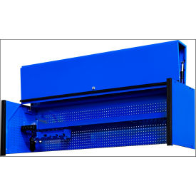 Power Workstation Hutch, 72"W x 21"D x 22-1/4"H, Blue with Black Handle