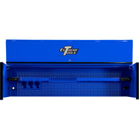Power Workstation Hutch, 84"W x 30"D x 22-1/4"H, Blue with Black Handle