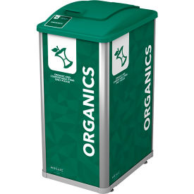 Mosaic Organic Recycling Container, 32 Gallon Capacity, Green