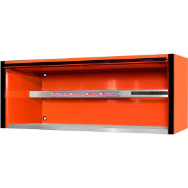 Workstation Hutch, 72"W x 30"D x 26-3/8"H, Orange w/ Black Trim