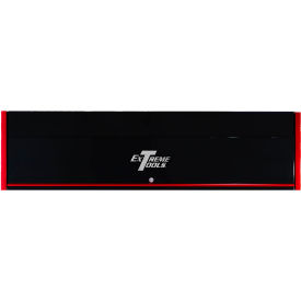 Power Workstation Hutch, 84"W x 30"D x 22-1/4"H, Black with Red Handle