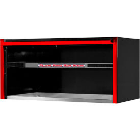 Pro Extreme Power Workstation Hutch, 55"W x 30"D x 26-3/8"H, Black with Red Handle