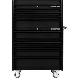 41"W x 25"D x 64"H, Matte Black with Black Trim