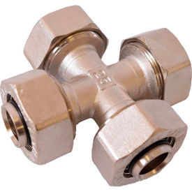 1/2" Tubing Cross Fitting