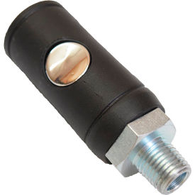 Safety Coupler, Industrial Interchange, M-Style, 1/4" MNPT