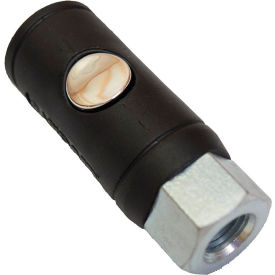 Safety Coupler, Industrial Interchange, M-Style, 1/4" FNPT