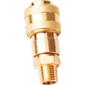Push to Connect Coupler, Industrial Interchange, 1/4" MNPT