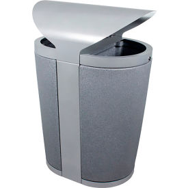 Double Recycling Can, 56 Gallon Capacity, Greystone
