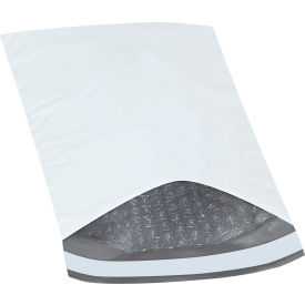 Bubble Lined Poly Mailers, 6-1/2"W x 10"L, 2 Mil, White, 25/Pack