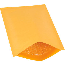 Heat Seal Bubble Mailers, #1, 7-1/4"W x 12"L, Kraft, 100/Pack