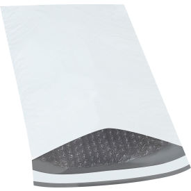 Bubble Lined Poly Mailers, 8-1/2"W x 14-1/2"L, 2 Mil, White, 25/Pack