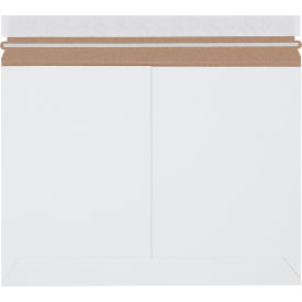 Side Loading Peel & Seal Mailers, 12-1/4"W x 9-3/4"L, White, 100/Pack