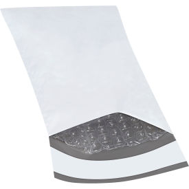 Bubble Lined Poly Mailers, 4"W x 8"L, 2 Mil, White, 500/Pack