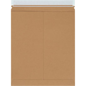 Stayflats Plus Peel & Seal Mailers, 12-3/4"W x 15"L, Kraft, 100/Pack