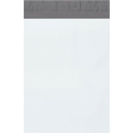 Poly Mailers with Tear Strip, 9"W x 12"L, 2.5 Mil, White, 500/Pack