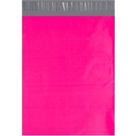 Colored Poly Mailers, 12"W x 15-1/2"L, 2.5 Mil, Pink, 100/Pack