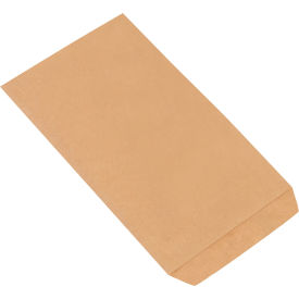 Flat Merchandise Bags, 5"W x 7-1/2"H, Kraft, 4000/Pack
