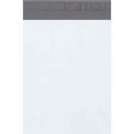 Poly Mailers with Tear Strip, 10"W x 13"L, 2.5 Mil, White, 500/Pack