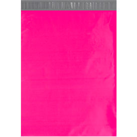 Colored Poly Mailers, 14-1/2"W x 19"L, 2.5 Mil, Pink, 100/Pack