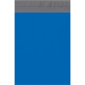 Colored Poly Mailers, 10"W x 13"L, 2.5 Mil, Blue, 100/Pack