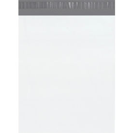 Poly Mailers with Tear Strip, 24"W x 36"L, 2.5 Mil, White, 200/Pack