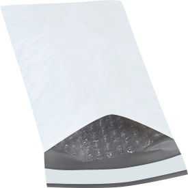 Bubble Lined Poly Mailers, 5"W x 10"L, 2 Mil, White, 250/Pack