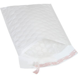 Bubble Lined Poly Mailers, 8-1/2"W x 12"L, 330 Mil, White, 50/Pack