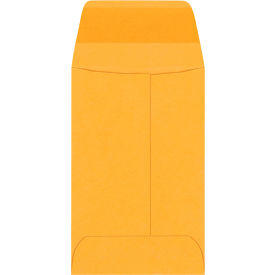 Gummed Envelopes, 2-1/4"W x 3-1/2"L, Kraft, 5,000/Pack