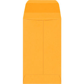 Gummed Envelopes, 2-1/2"W x 4-1/4"L, Kraft, 50000/Pack