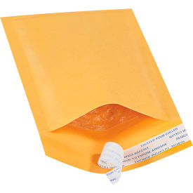 Self Seal Bubble Mailers, #000, 4"W x 8"L, Kraft, 25/Pack