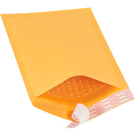 Self Seal Bubble Mailers, #00, 5"W x 10"L, Kraft, 25/Pack