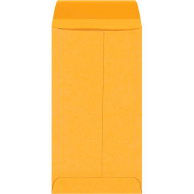 Gummed Envelopes, 3-1/2"W x 6-1/2"L, Kraft, 50000/Pack