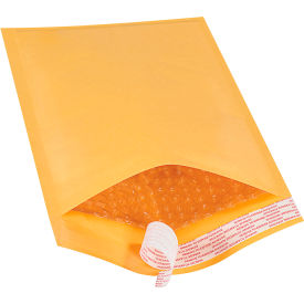 Self Seal Bubble Mailers, #1, 7-1/4"W x 12"L, Kraft, 100/Pack