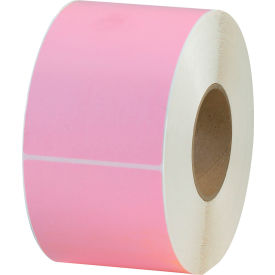 Colored Thermal Transfer Labels, 4"W x 6"L, 3" Core, Pink, 4/Pack