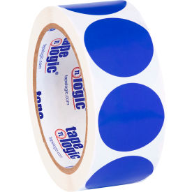 1-1/2" Dia. Round Inventory Circle Labels, Dark Blue, Roll of 500