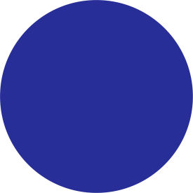 2" Dia. Round Removable Paper Labels, Blue, Roll of 500