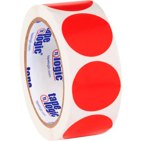 1-1/2" Dia. Round Inventory Circle Labels, Red, Roll of 500