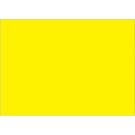 Rectangular Inventory Paper Labels, 7"L x 5"W, Fluorescent Yellow, Roll of 500