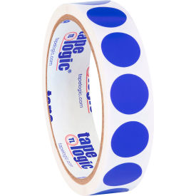 3/4" Dia. Round Inventory Paper Labels, Dark Blue, Roll of 500