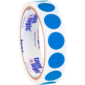 3/4" Dia. Round Inventory Paper Labels, Light Blue, Roll of 500