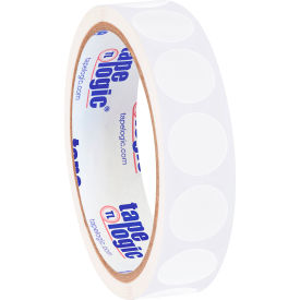 3/4" Dia. Round Inventory Paper Labels, White, Roll of 500
